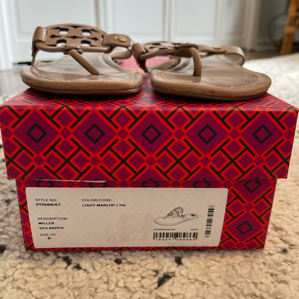 Tory Burch Miller Sandal Makeup size 8
